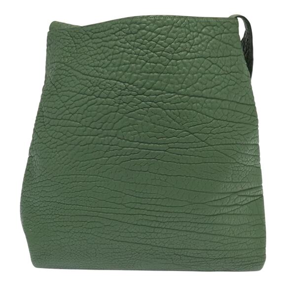 PRADA Shoulder Bag Leather Green - Picture 2 of 9